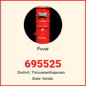 Puvar pin code, district Thiruvananthapuram in Kerala