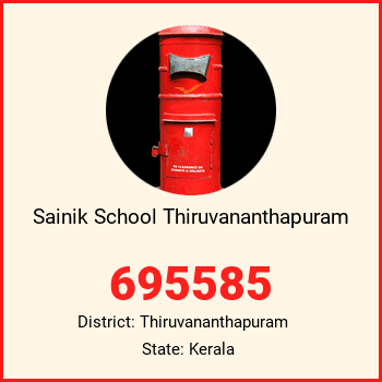 Sainik School Thiruvananthapuram pin code, district Thiruvananthapuram in Kerala
