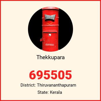 Thekkupara pin code, district Thiruvananthapuram in Kerala