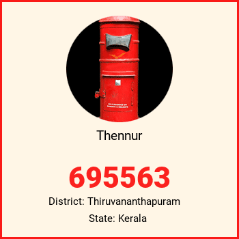Thennur pin code, district Thiruvananthapuram in Kerala