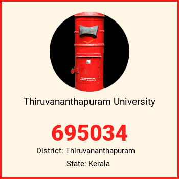 Thiruvananthapuram University pin code, district Thiruvananthapuram in Kerala