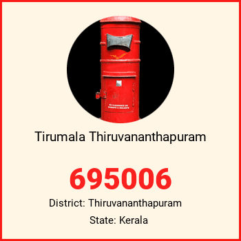 Tirumala Thiruvananthapuram pin code, district Thiruvananthapuram in Kerala