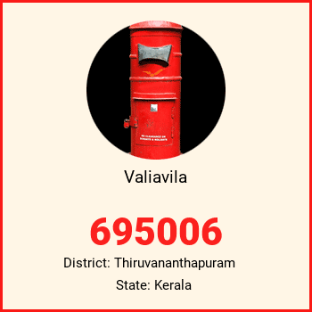 Valiavila pin code, district Thiruvananthapuram in Kerala