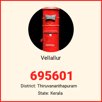 Vellallur pin code, district Thiruvananthapuram in Kerala