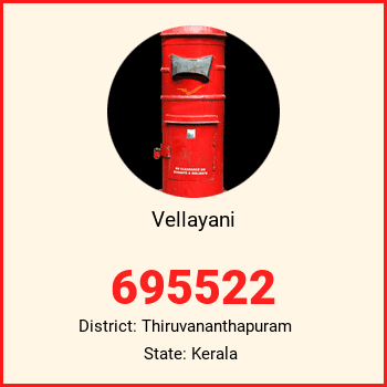 Vellayani pin code, district Thiruvananthapuram in Kerala