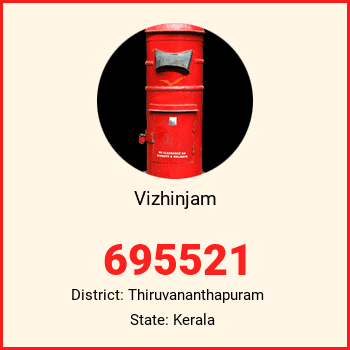 Vizhinjam pin code, district Thiruvananthapuram in Kerala