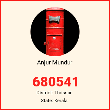 Anjur Mundur pin code, district Thrissur in Kerala