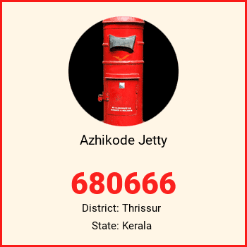 Azhikode Jetty pin code, district Thrissur in Kerala