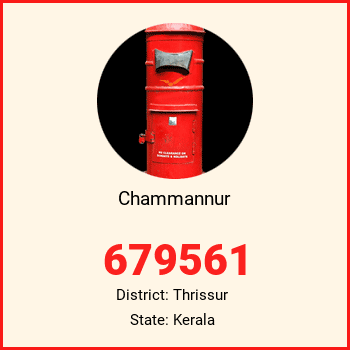 Chammannur pin code, district Thrissur in Kerala
