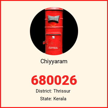 Chiyyaram pin code, district Thrissur in Kerala