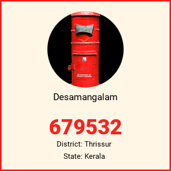 Desamangalam pin code, district Thrissur in Kerala