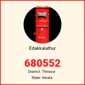 Edakkalathur pin code, district Thrissur in Kerala
