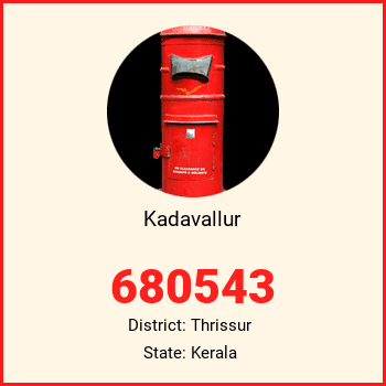 Kadavallur pin code, district Thrissur in Kerala