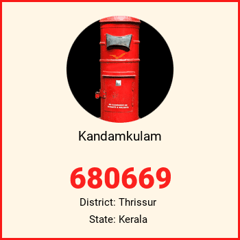 Kandamkulam pin code, district Thrissur in Kerala