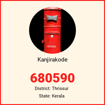 Kanjirakode pin code, district Thrissur in Kerala