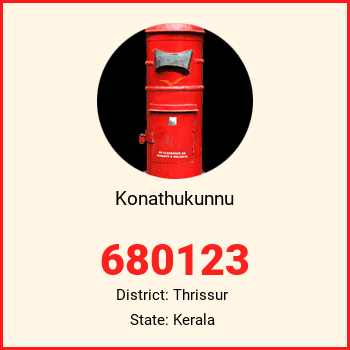 Konathukunnu pin code, district Thrissur in Kerala