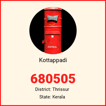 Kottappadi pin code, district Thrissur in Kerala