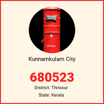 Kunnamkulam City pin code, district Thrissur in Kerala