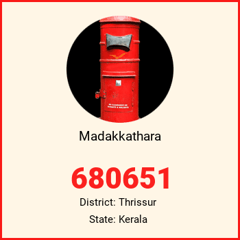 Madakkathara pin code, district Thrissur in Kerala