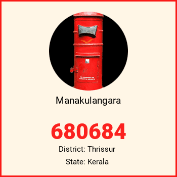 Manakulangara pin code, district Thrissur in Kerala