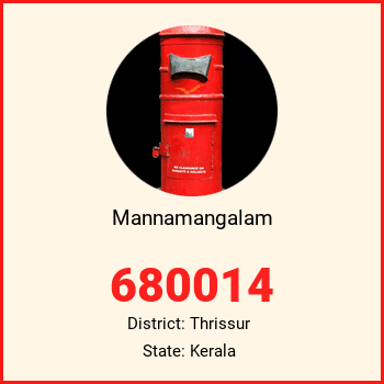 Mannamangalam pin code, district Thrissur in Kerala