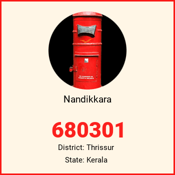 Nandikkara pin code, district Thrissur in Kerala