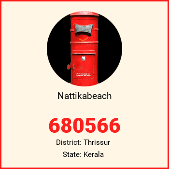 Nattikabeach pin code, district Thrissur in Kerala