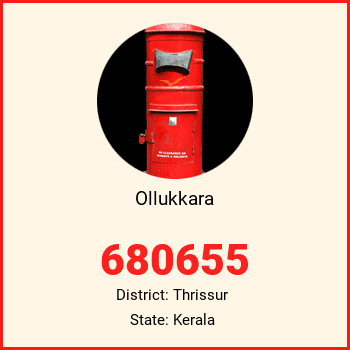 Ollukkara pin code, district Thrissur in Kerala