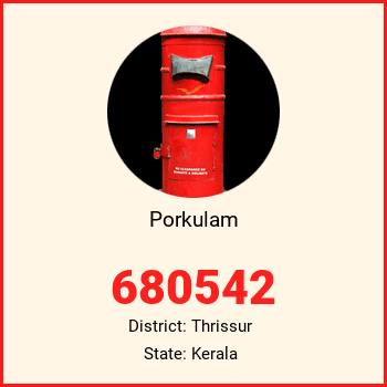Porkulam pin code, district Thrissur in Kerala