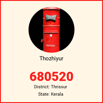 Thozhiyur pin code, district Thrissur in Kerala