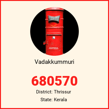 Vadakkummuri pin code, district Thrissur in Kerala