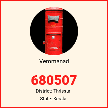 Vemmanad pin code, district Thrissur in Kerala
