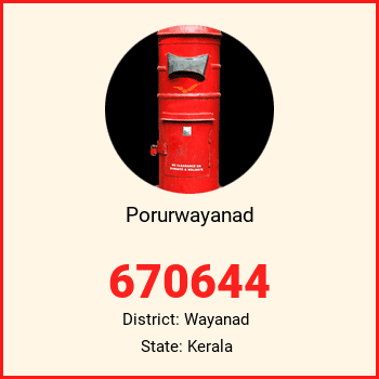 Porurwayanad pin code, district Wayanad in Kerala