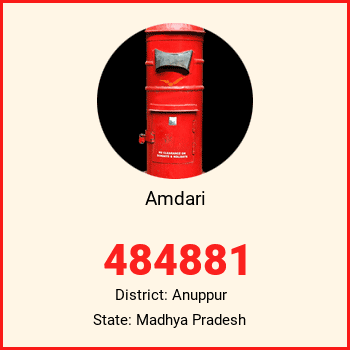 Amdari pin code, district Anuppur in Madhya Pradesh