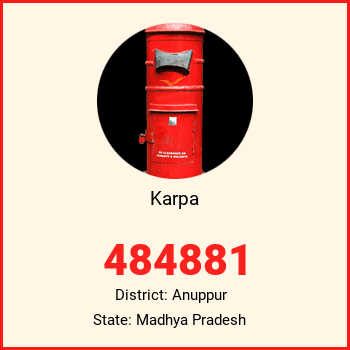 Karpa pin code, district Anuppur in Madhya Pradesh