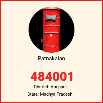 Patnakalan pin code, district Anuppur in Madhya Pradesh