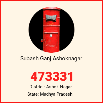 Subash Ganj Ashoknagar pin code, district Ashok Nagar in Madhya Pradesh