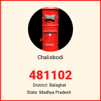Chalisbodi pin code, district Balaghat in Madhya Pradesh