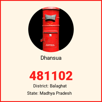 Dhansua pin code, district Balaghat in Madhya Pradesh