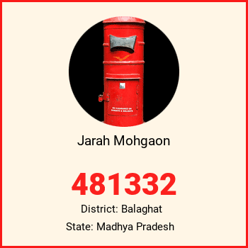 Jarah Mohgaon pin code, district Balaghat in Madhya Pradesh