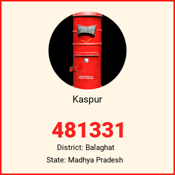 Kaspur pin code, district Balaghat in Madhya Pradesh