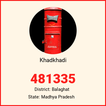 Khadkhadi pin code, district Balaghat in Madhya Pradesh