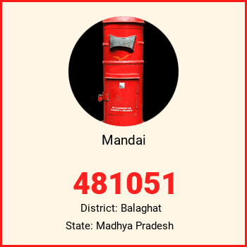 Mandai pin code, district Balaghat in Madhya Pradesh