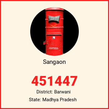 Sangaon pin code, district Barwani in Madhya Pradesh