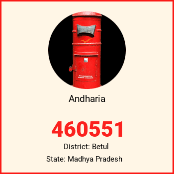 Andharia pin code, district Betul in Madhya Pradesh