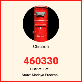 Chicholi pin code, district Betul in Madhya Pradesh