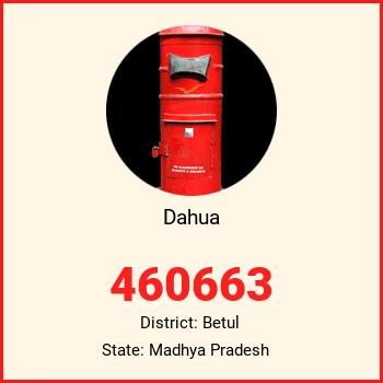 Dahua pin code, district Betul in Madhya Pradesh