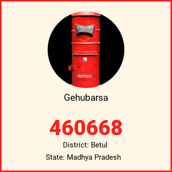Gehubarsa pin code, district Betul in Madhya Pradesh