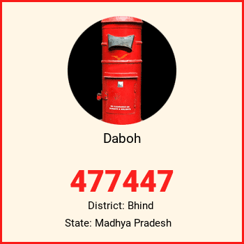 Daboh pin code, district Bhind in Madhya Pradesh
