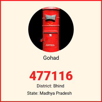 Gohad pin code, district Bhind in Madhya Pradesh